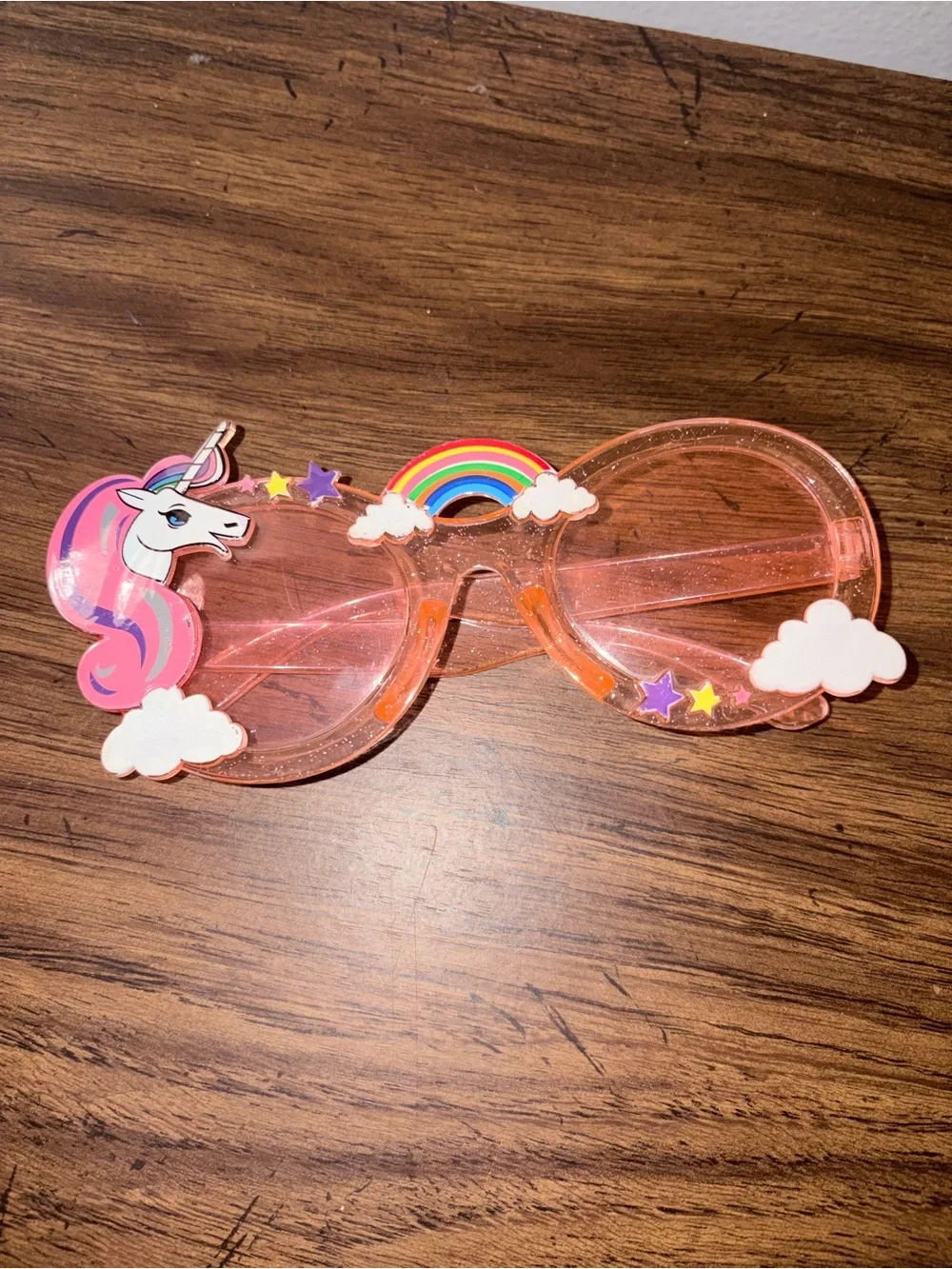 Kids Pink Unicorn & Rainbow Sunglasses
